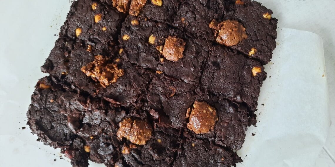 Brownie chocolat, noisettes & ferrero