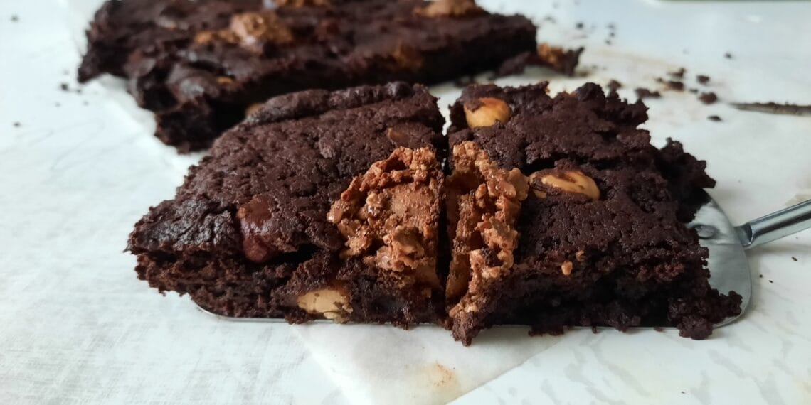 Brownie chocolat, noisettes & ferrero