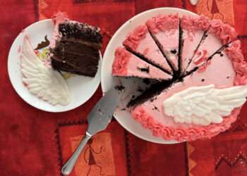 Angel birthday cake
